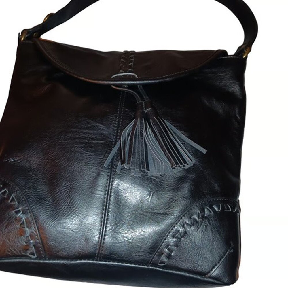 Womens Black Shoulder Bag Purse by B.O.C handbag EUC
